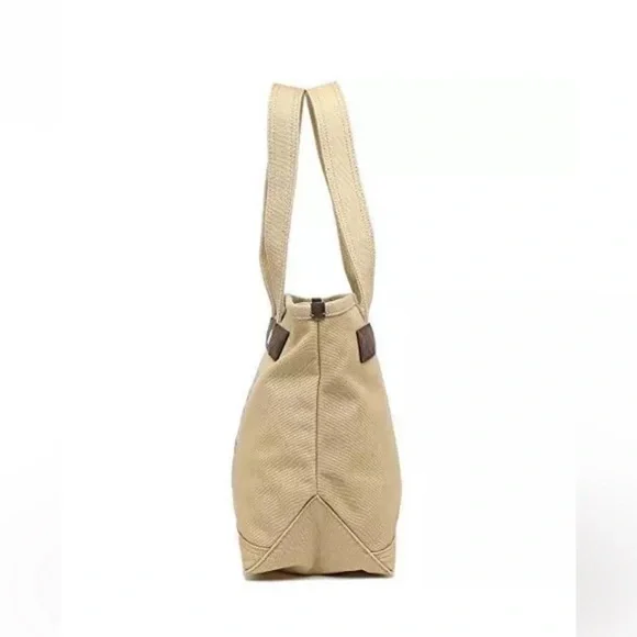 NWT• Marc Jacobs University Medium Canvas Tote Bag in Oat Tan Beige M0016405 - Picture 3 of 9